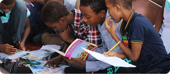 Children reading